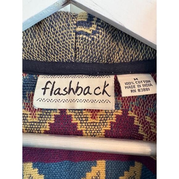 VINTAGE FLASHBACK AZTEC TAPESTRY JACKET SIZE M - Picture 2 of 3